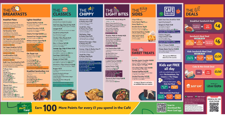 Morrisons Café Menu 2024 PDF Download