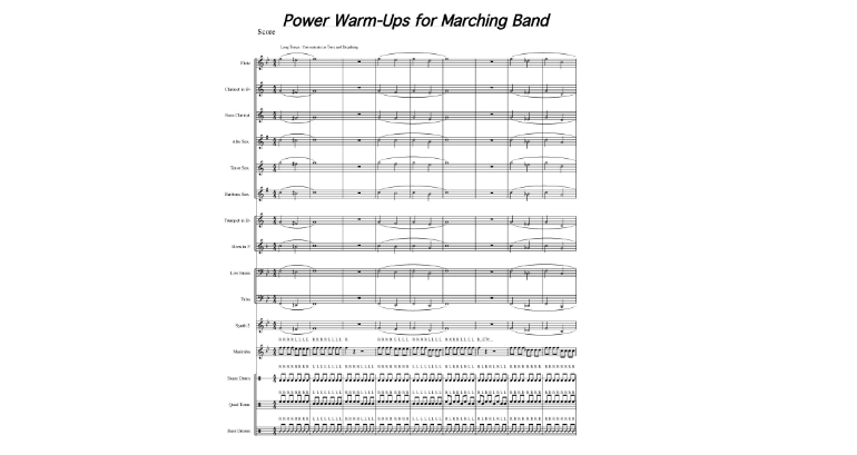 Marching Band Warmups PDF