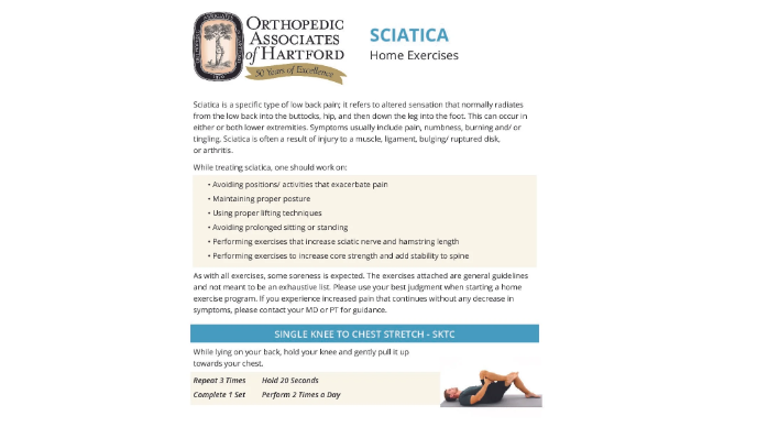 Sciatic Nerve Exercises PDF